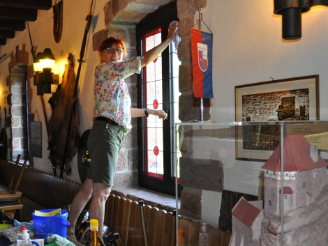 Helfer bei der Arbeit
