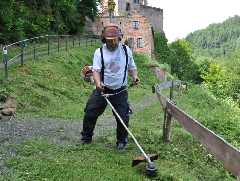 Helfer bei der Arbeit